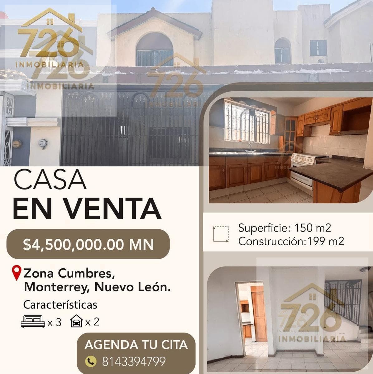 HOUSE FOR SALE IN CUMBRES DE SANTA CLARA, MONTERREY, NUEVO LEÓN