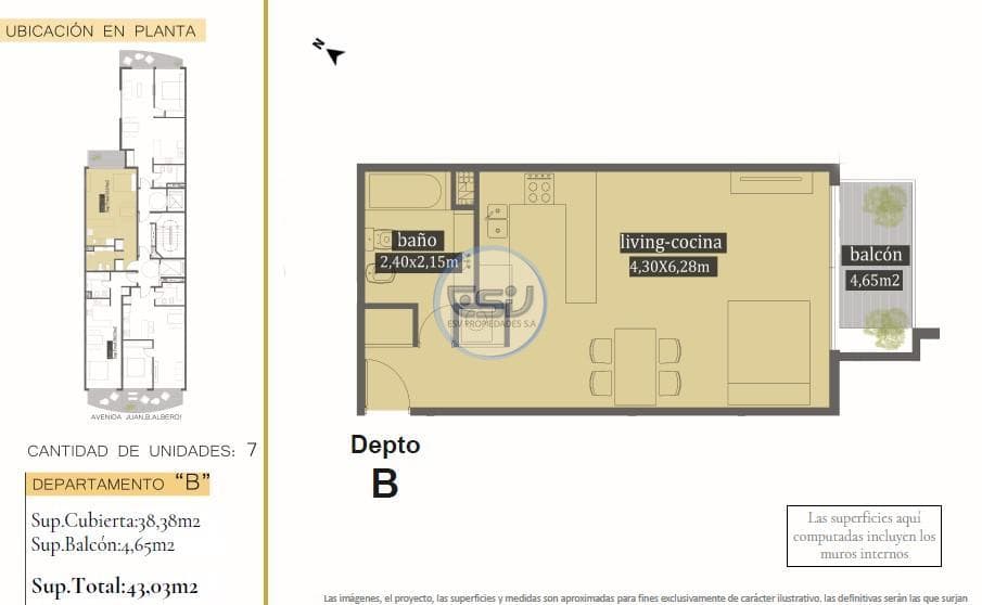 1-ROOM APARTMENT FOR SALE IN MATADEROS