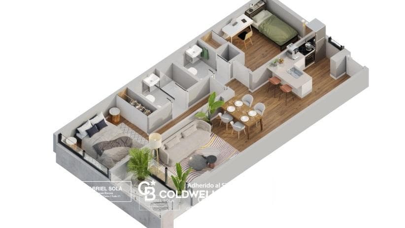 FOR SALE: Exclusive 3-Room Apartment with a Terrace Balcony in the Heart of the City