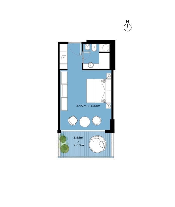 Studio Apartment for Sale in Colonia del Sacramento - 1103 T2