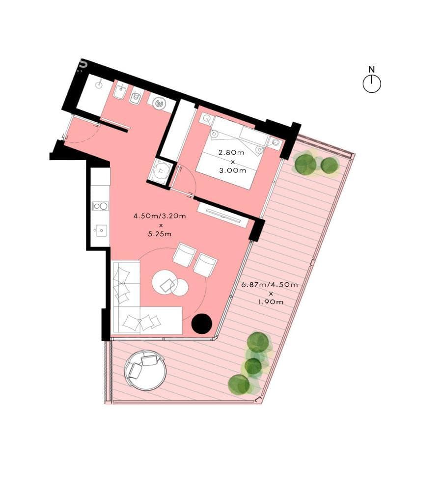 One-bedroom apartment for sale in Colonia del Sacramento - 908 T2