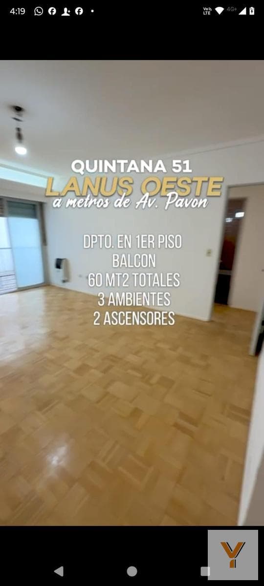 Apartment for Sale - 2 Bedrooms, 1 Bathroom - 60 m² - Lanús