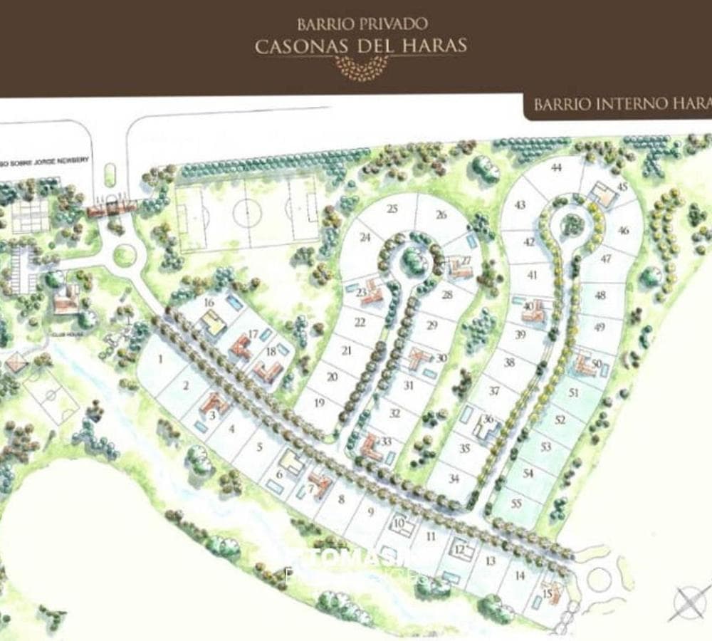 LAND IN THE CASONA DEL HARAS GATED COMMUNITY