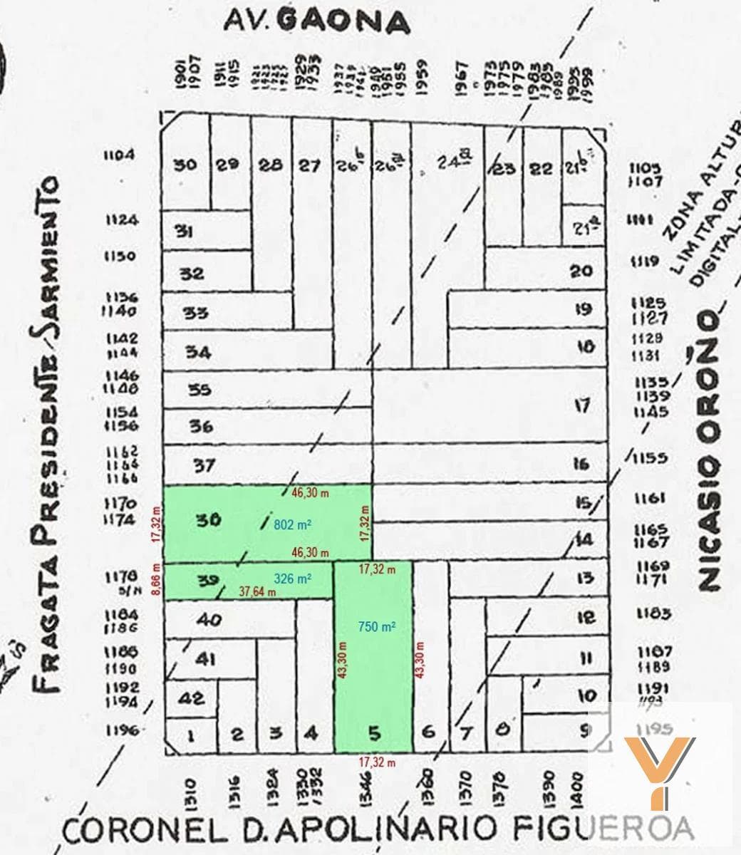 Land for Sale - - 9,000 m - Caballito