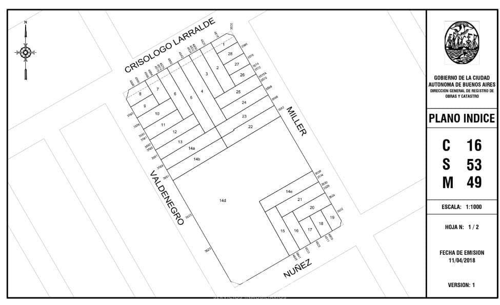 Land for Sale in Saavedra - 700 m² of Saleable Area