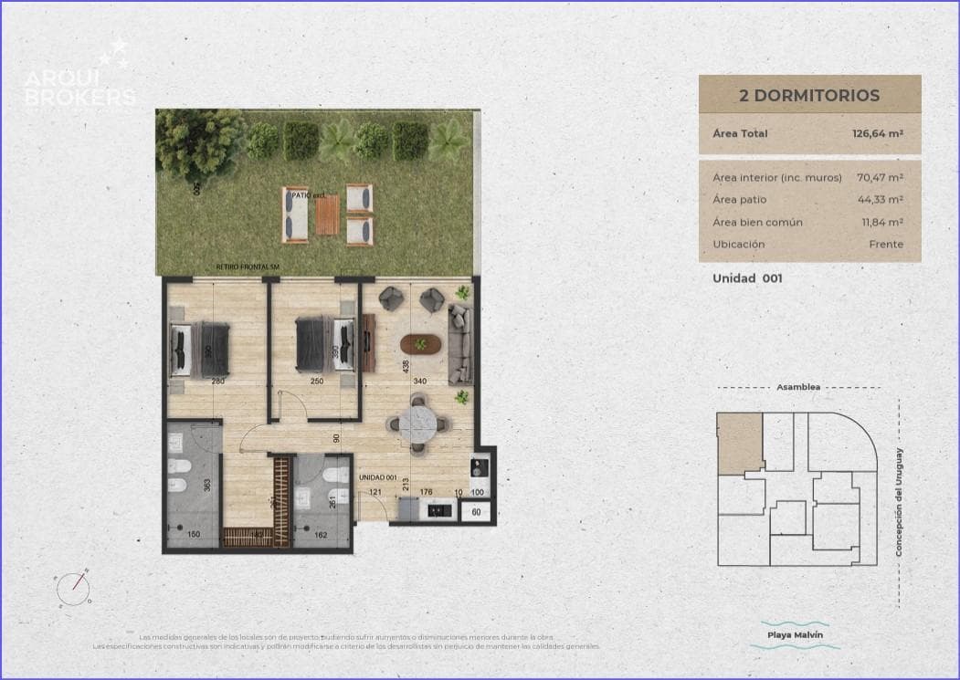 Two-Bedroom Apartment for Sale in Malvín - 001