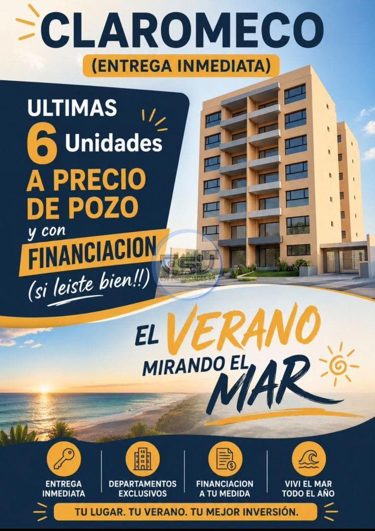 2-room apartment in Balneario Claromeco, CLAROS DEL MAR