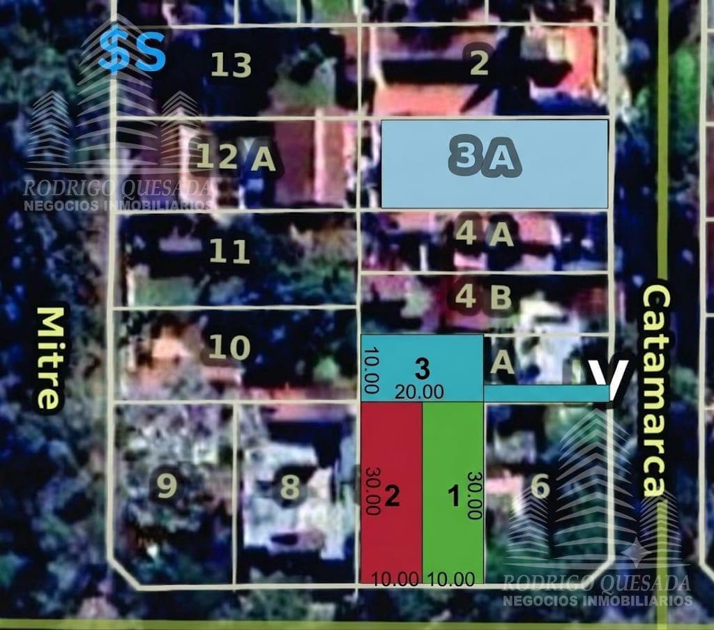 block lots in downtown San Bernardo // Together or separately