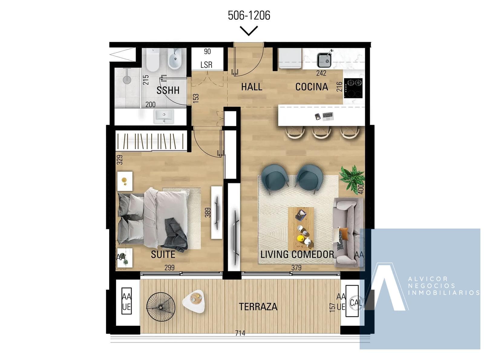 1-Bedroom Apartment for Sale WITH RENTAL INCOME, Lagos de Carrasco AP8651822 - 606