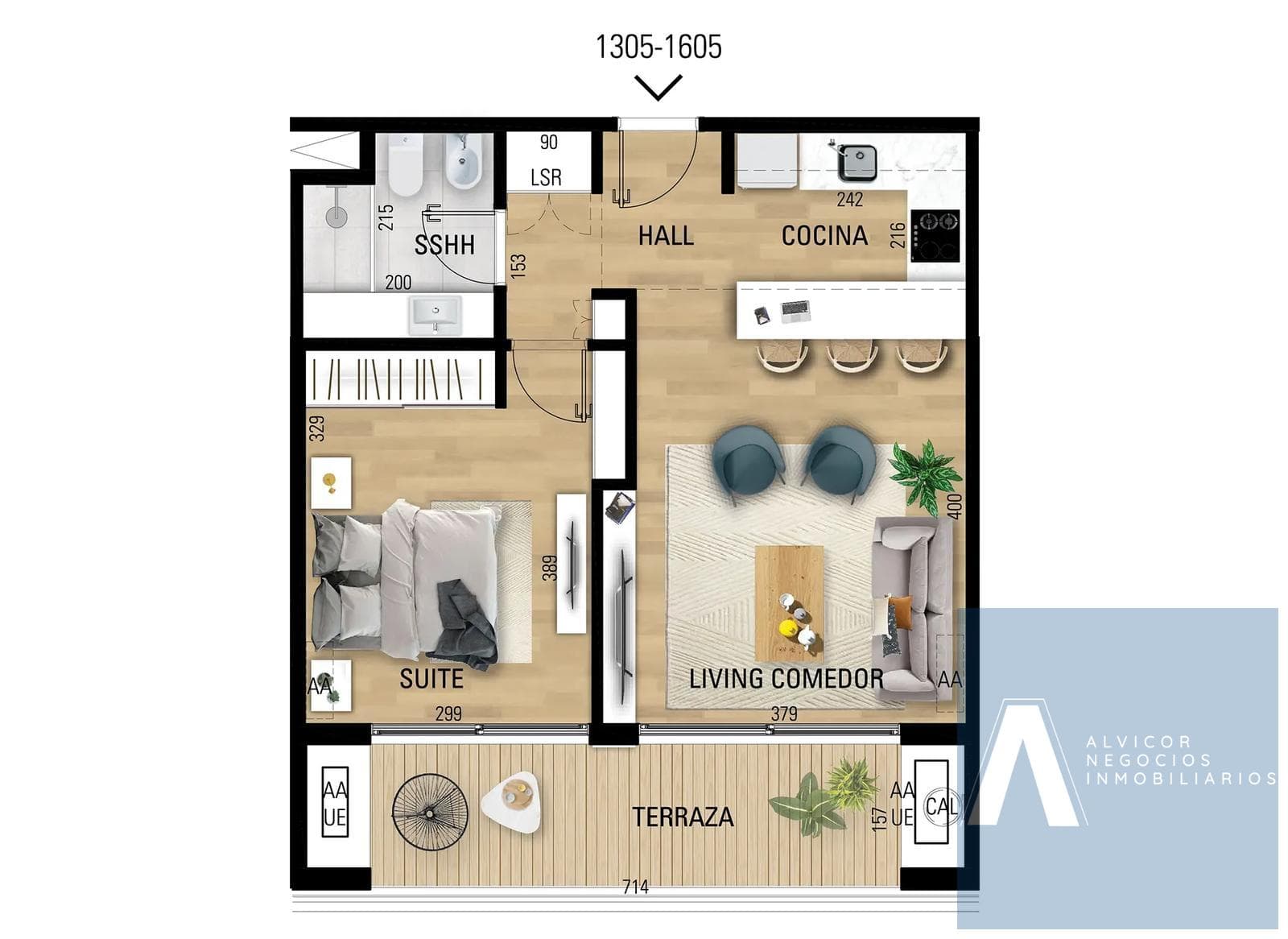 1-Bedroom Apartment for Sale, Lagos de Carrasco AP8651825 - 1605