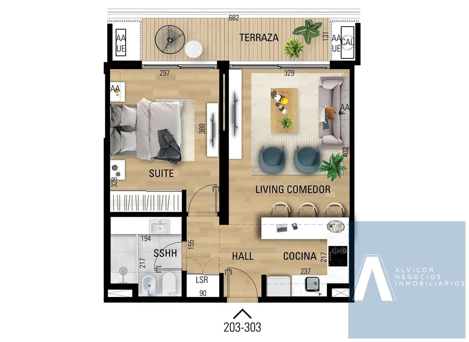 1-Bedroom Apartment for Sale WITH RENTAL INCOME, Lagos de Carrasco AP8651832 - 203