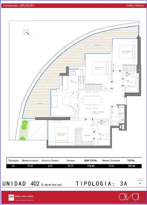 Three-Bedroom Apartment for Rent in Roosevelt Park - 402