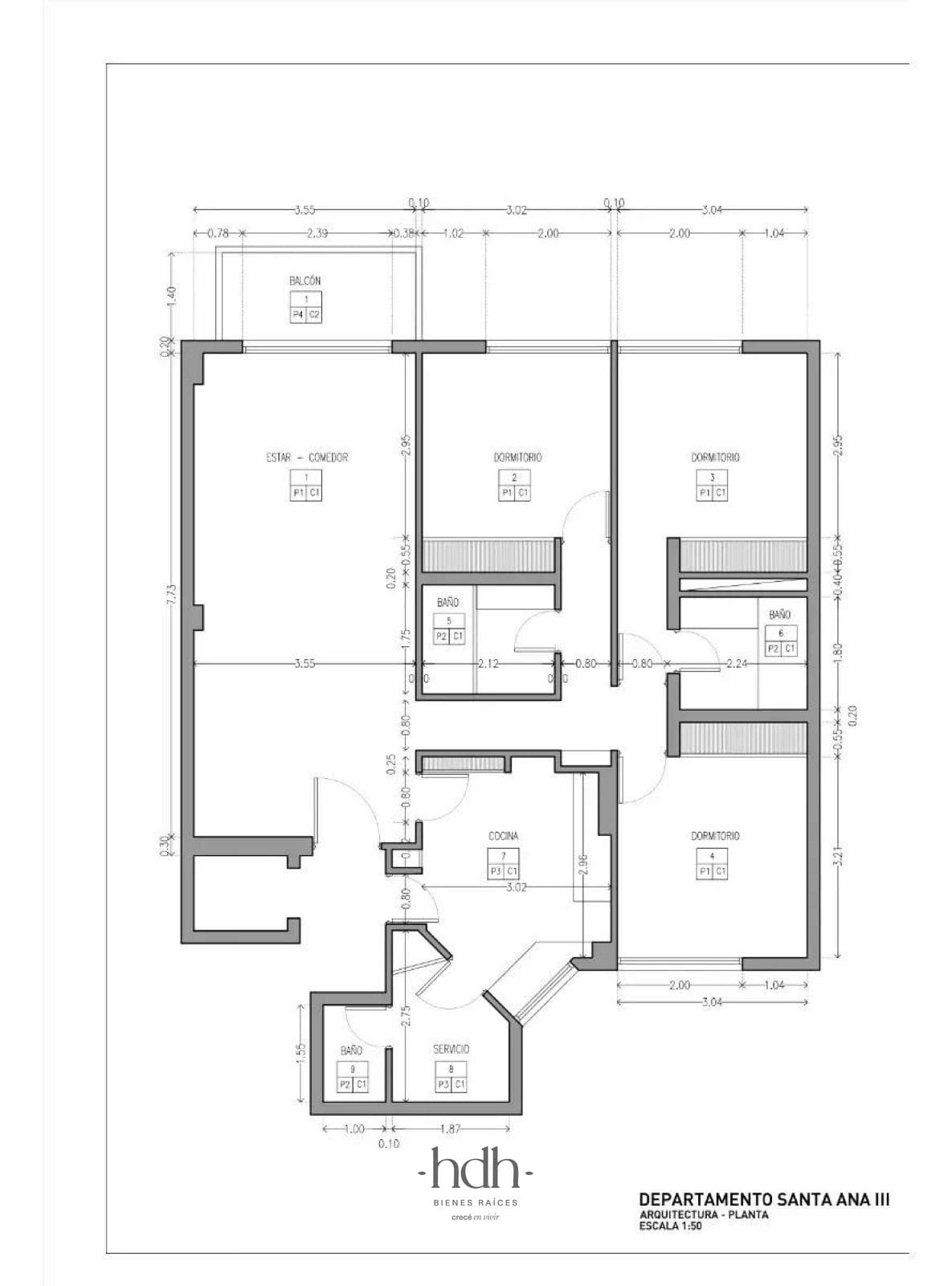 Departamento Venta en Nueva Córdoba 3 Dormitorios 2 Baños