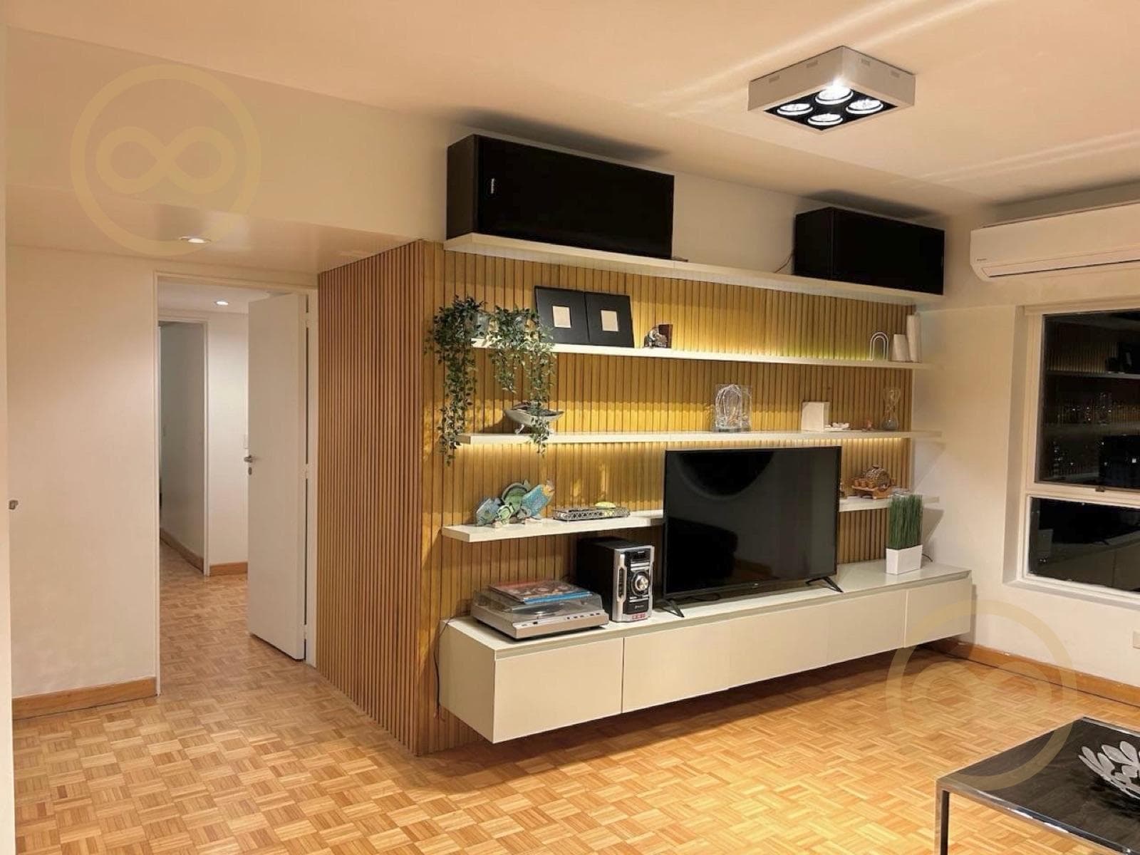 Apartment for rent in Barrio Norte: 3 bedrooms, guest quarters, garage, and pool