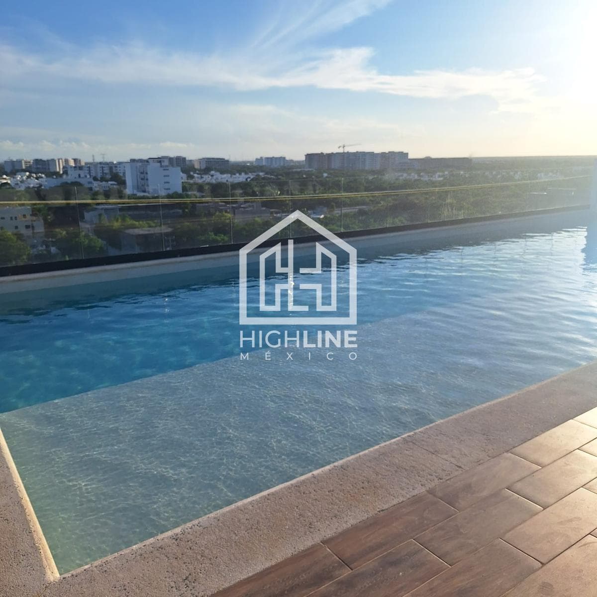 APARTMENT FOR RENT, BRAND-NEW, 2 BEDROOMS, ROOFTOP, POOL, IN ALAMOS, CANCÚN, AV HUAYACÁN