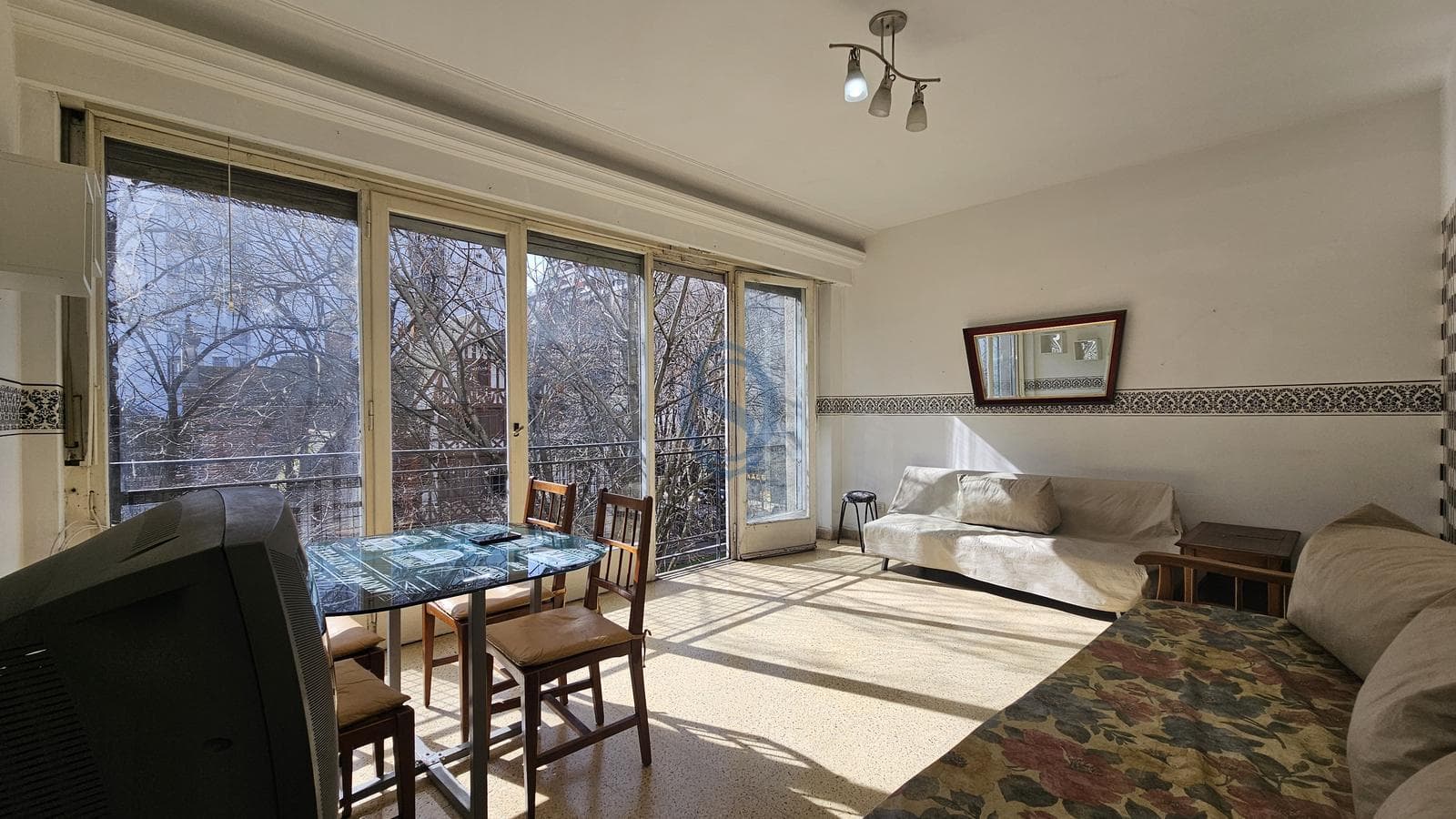 For Sale - Two-room apartment facing the street with a French balcony - Alte Brown 2130