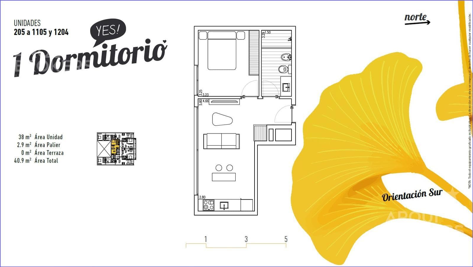 One-bedroom apartment for sale in Parque Rodó - 605