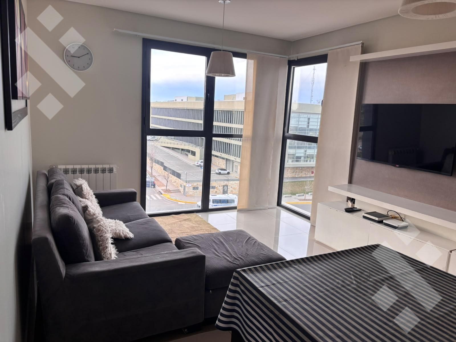FURNISHED 2-BEDROOM APARTMENT FOR RENT WITH GARAGE IN THE GEMMA II BUILDING - LELOIR AND ENTRE RIOS