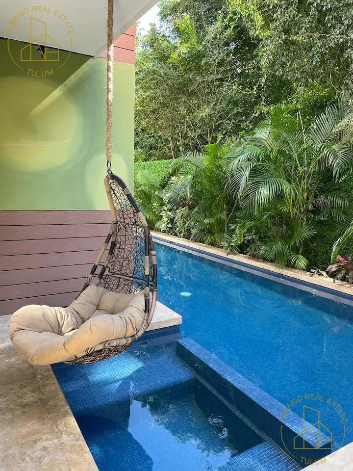 2-bedroom apartment at Brava Residence, with a swim-up pool, Aldea Zama