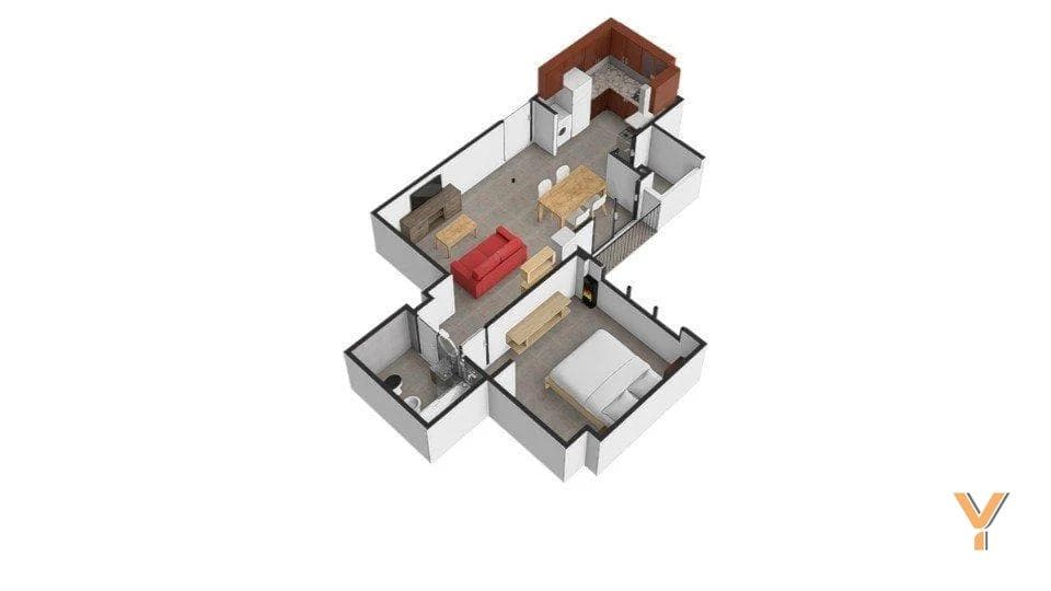 Apartment for Sale - 1 Bedroom, 1 Bathroom - 43 m² - Almagro