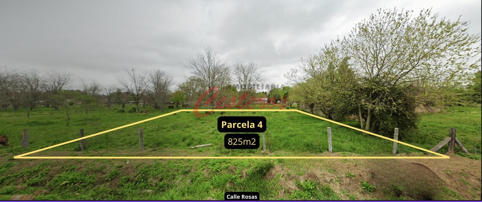 825 m² lot on Rosas Street, near the corner of Rivadavia — Villa Adriana — Cañuelas