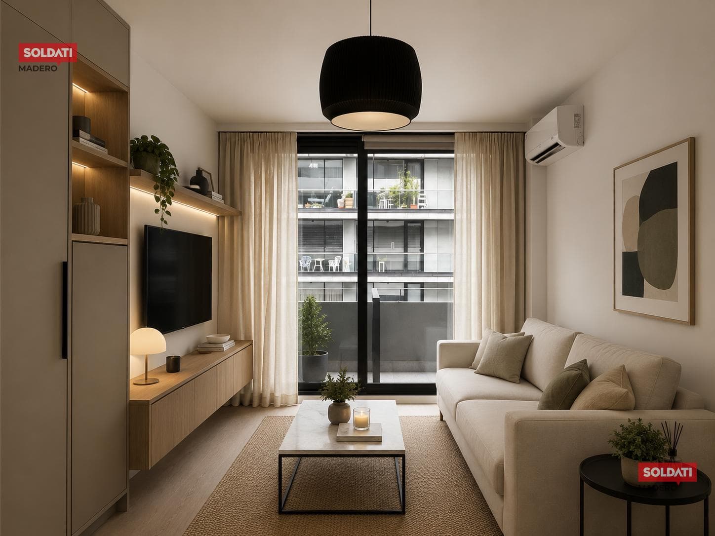 2-room apartment for rent in Puerto Madero, Lumiere Boulevard