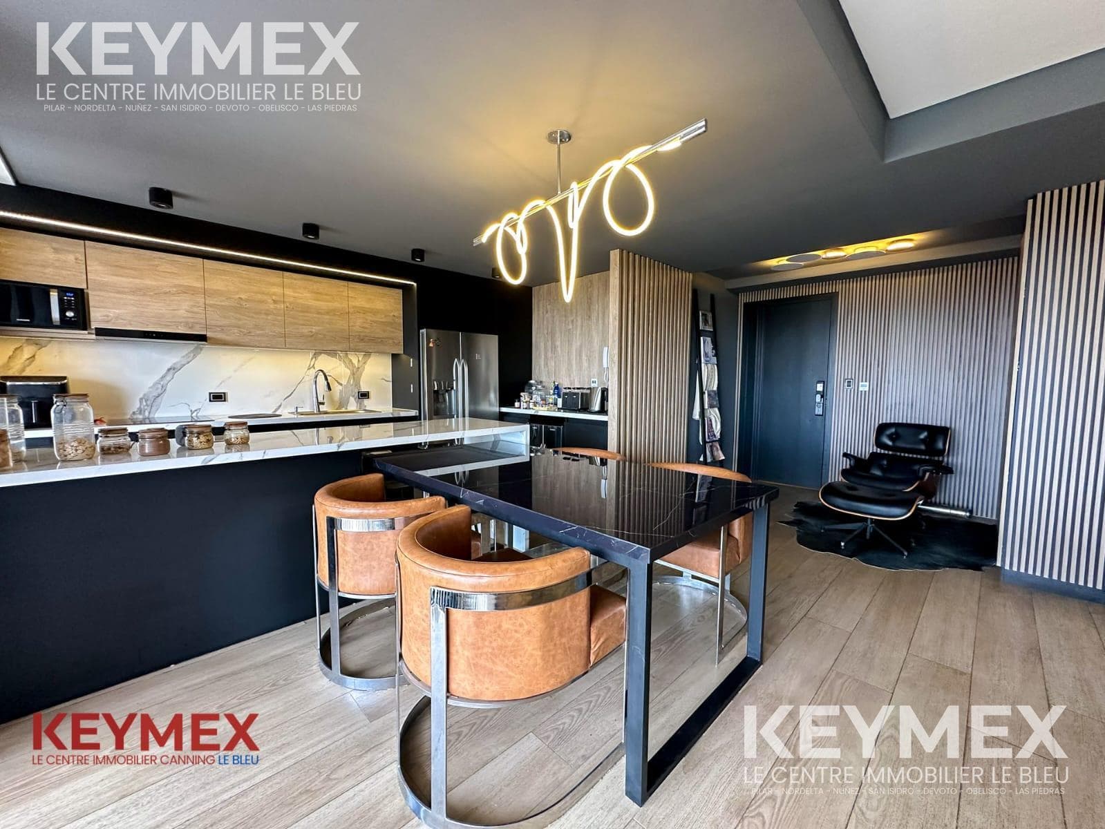 3-room apartment, 2 parking spaces, furnished, balcony with grill, view of the Canning Golf Course, Ezeiza.