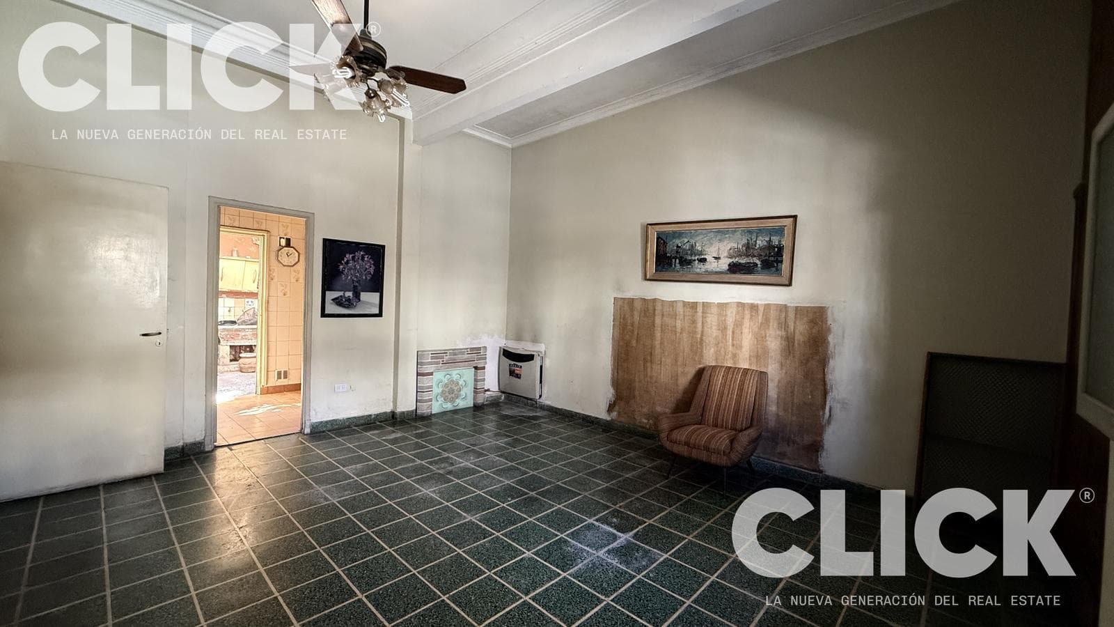 FOR SALE - 3-ROOM APARTMENT - COURTYARD AND TERRACE - IN NEED OF RENOVATION - VILLA URQUIZA