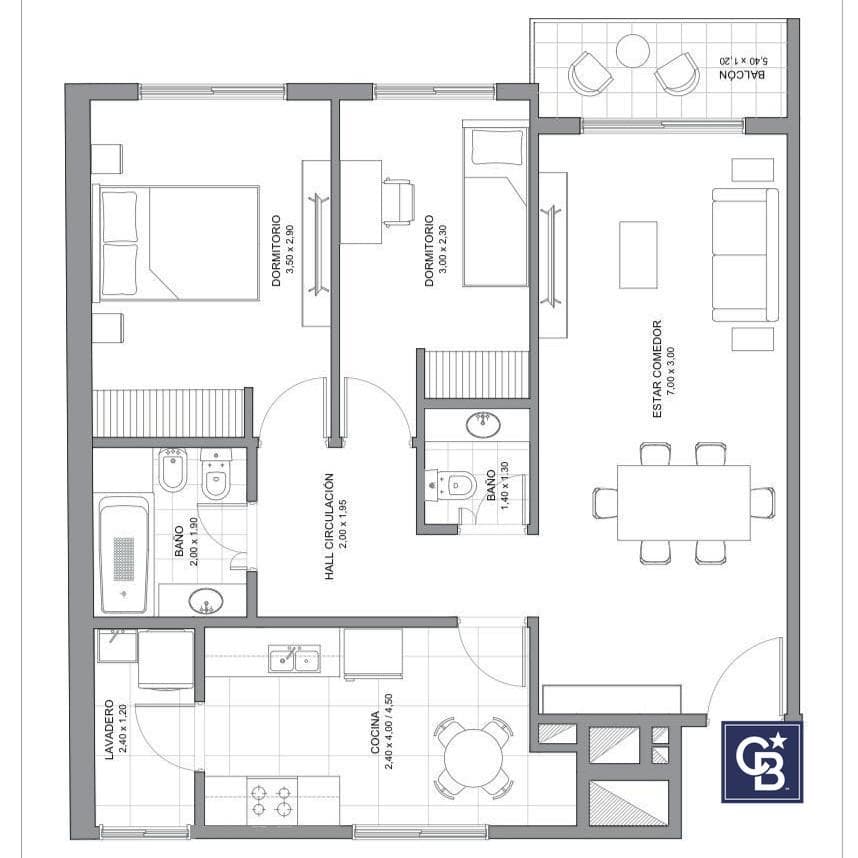 Brand-New 3-Bedroom Apartment for Rent - 8th Floor with Balcony - Villa del Parque