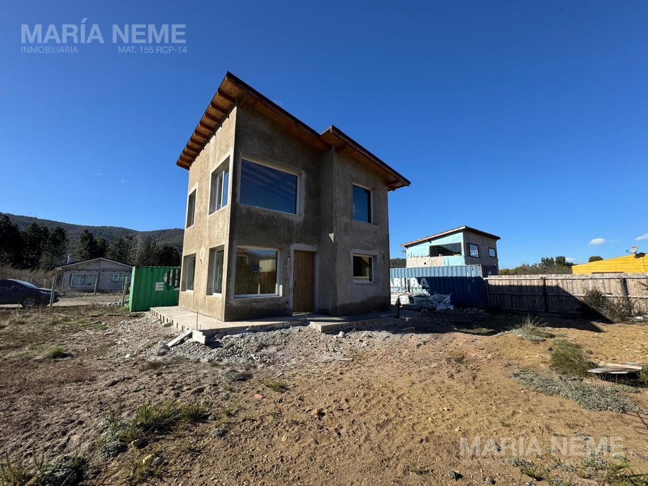 House under construction in Lomas del Cauquen
