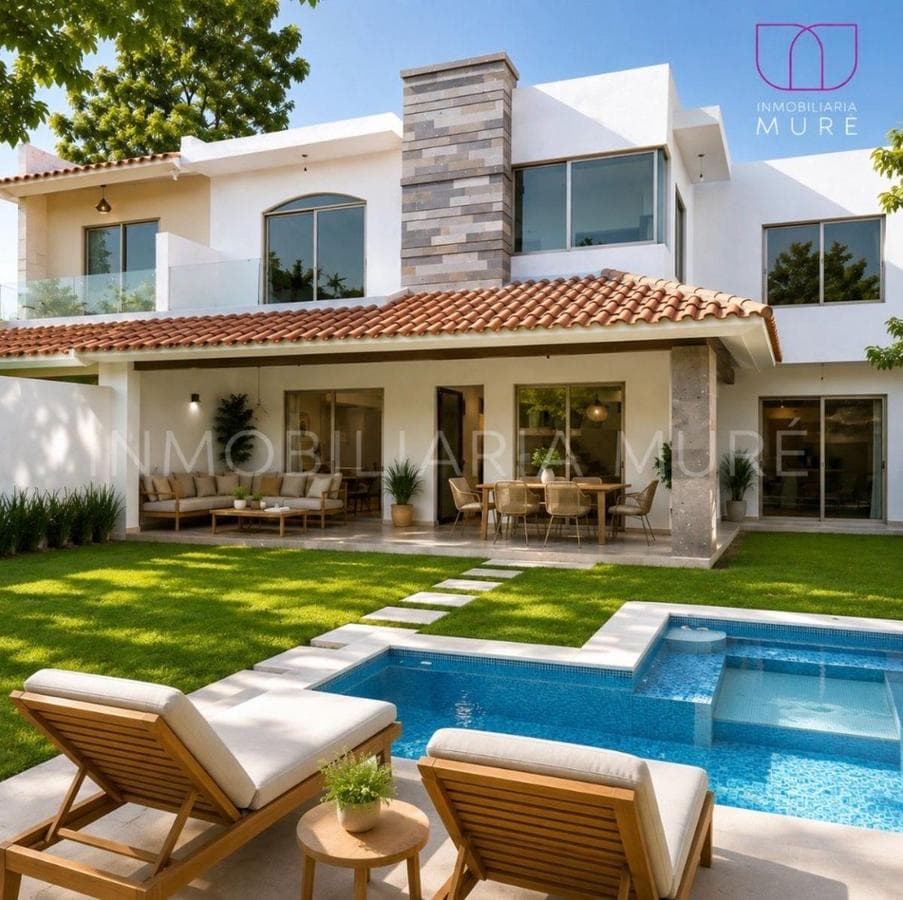 CUERNAVACA DOWN PAYMENT $1,360,000 MONTHLY PAYMENTS $61,500 WE'LL HELP YOU GET YOUR LOAN BEAUTIFUL NEW HOME WITH A POOL