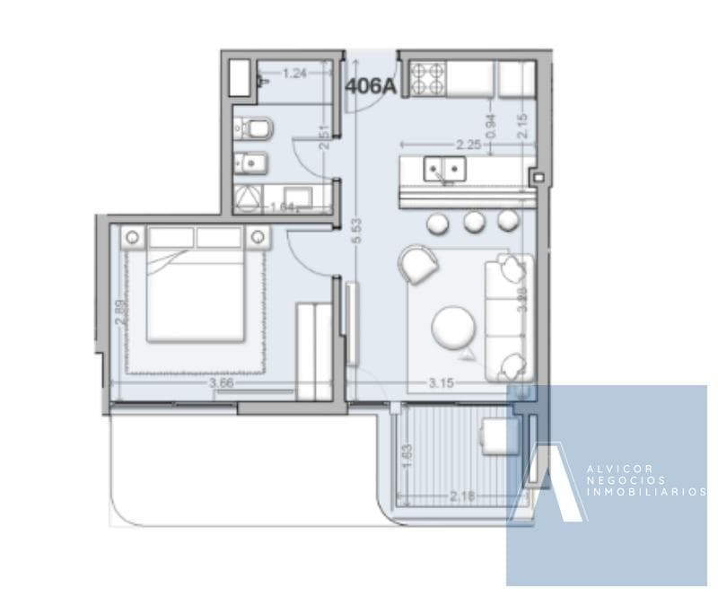 1-Bedroom Apartment for Rent, Includes Garage, Barra de Carrasco AP9863174