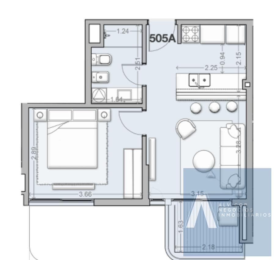 1-Bedroom Apartment for Rent, Includes Garage, Barra de Carrasco AP9863465