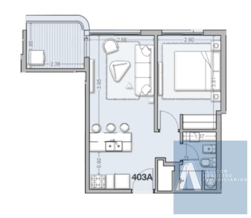 1-Bedroom Apartment for Rent, Barra de Carrasco AP9863606