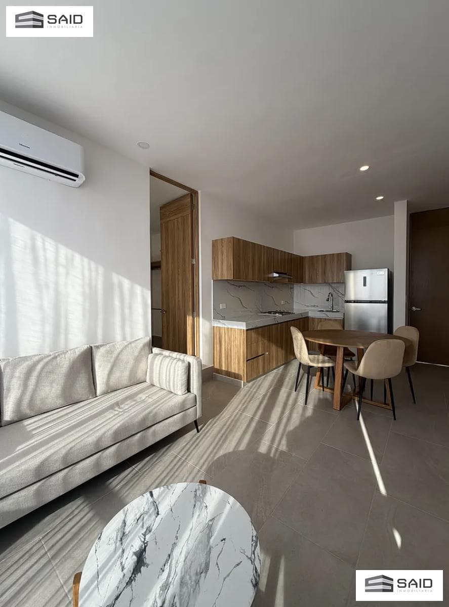 Departamento amueblado en renta en Temozón Norte, Mérida