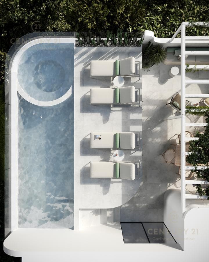 Venta de hermoso departamento 2 hab. en zona centro Playa del Carmen P3837