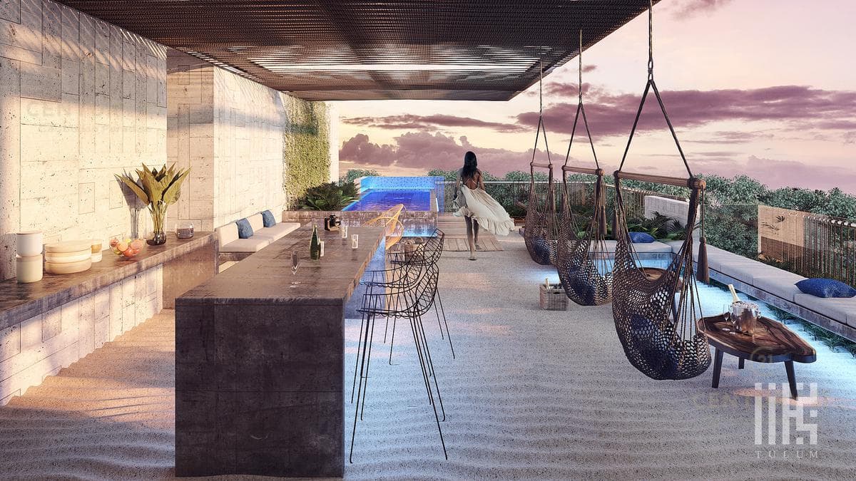 Penthouse de lujo 2 recamaras excelentes amenidades Tulum P2575