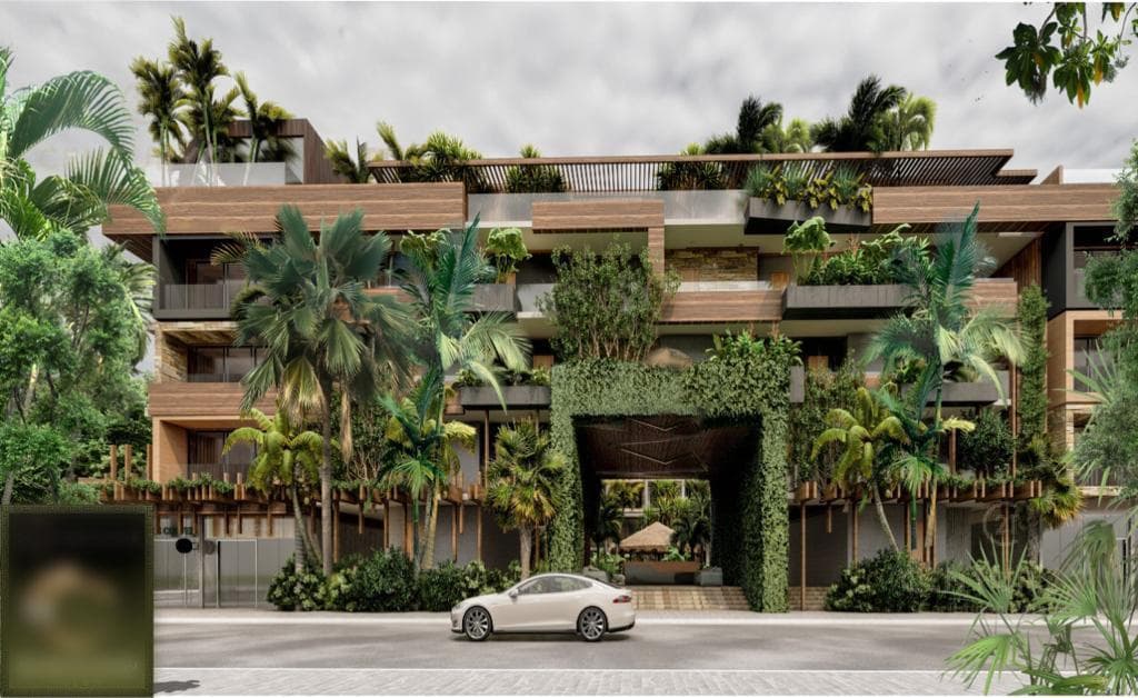 Increible estudio Av Kukulkán a poca distancia de la playa en Tulum P3636