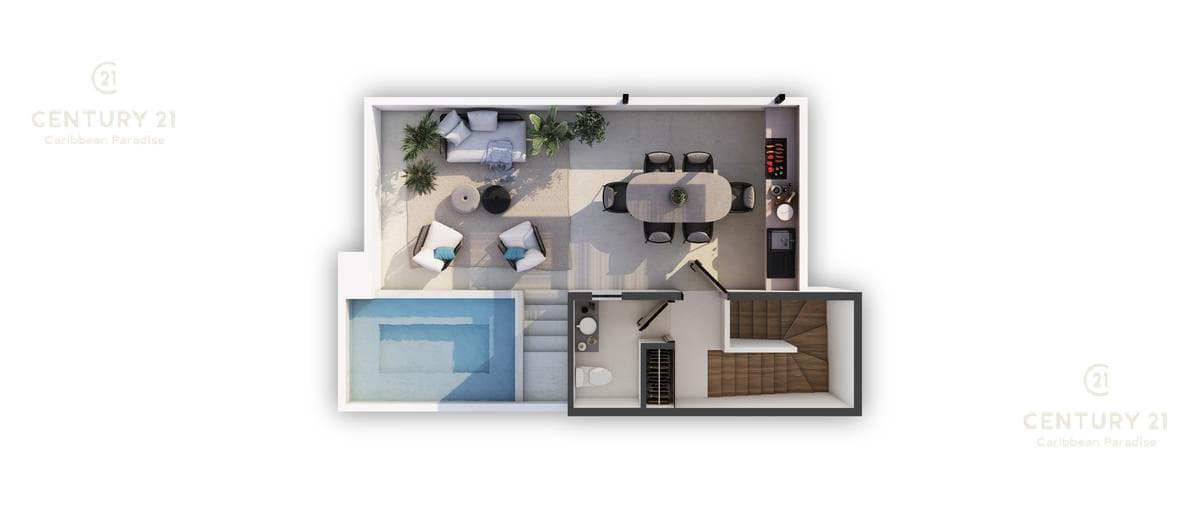 Casa de 3 recámaras con rooftop en Playa del Carmen P3940