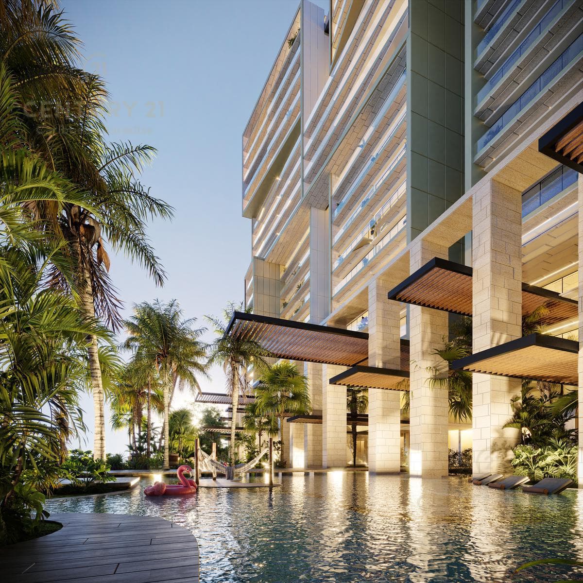Pre-sale of a luxury apartment in Puerto Cancún C3843