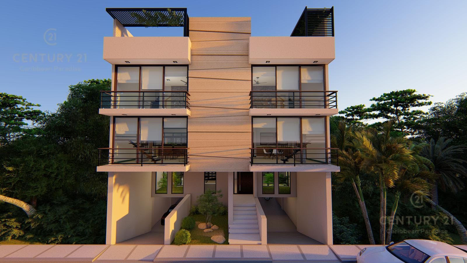 Bonito departamento en pequeño condominio en el corazón de Playa del Carmen P2983