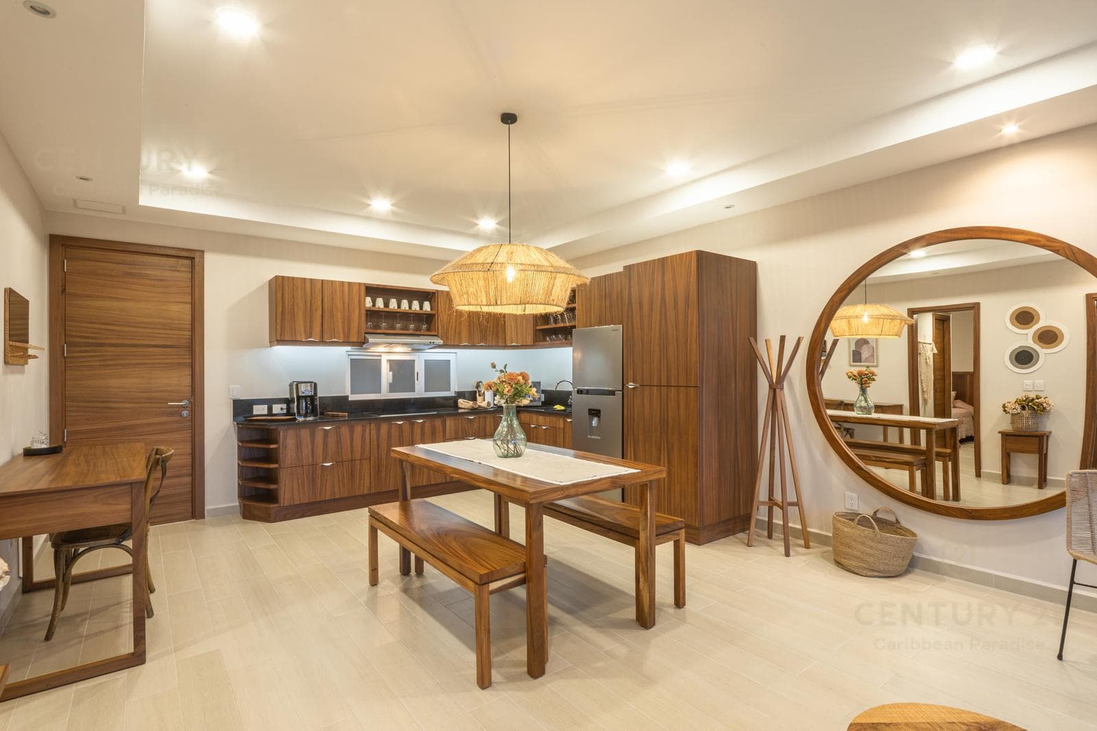 Bonito y elegante departamento 2 rec amueblado en Playa del Carmen Centro P3296