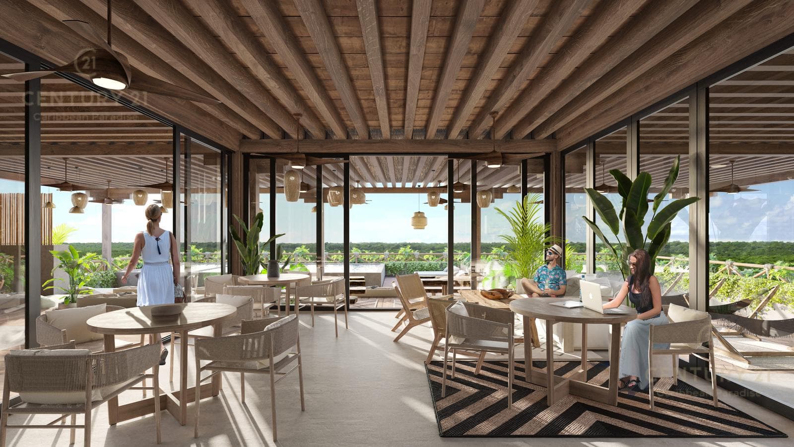 Beautiful 1-Bedroom Apartment in an Oceanfront Building for Sale in Bahía Tankah, Tulum P4043