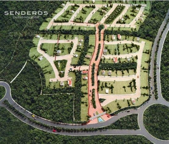 Lot for sale in the Senderos residential community, located within Ciudad Mayakoba C3179