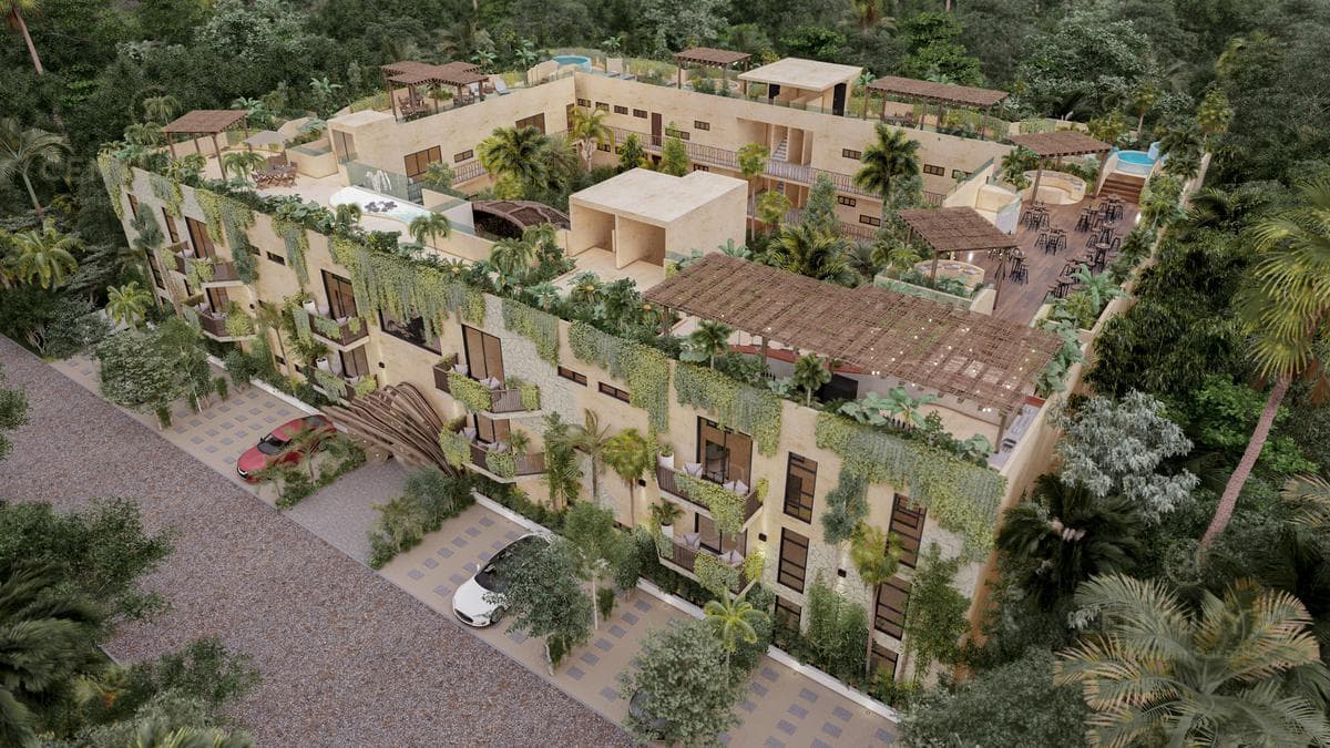 Increíbles Departamentos en Venta 1 o 2 hab en Region 8 Tulum P3927