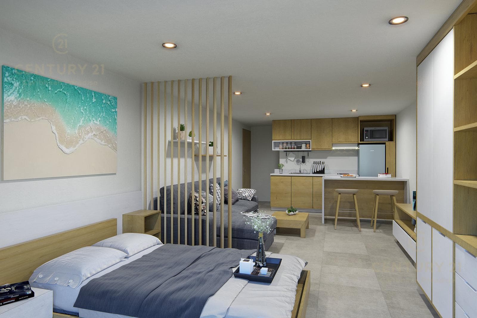 Modern 1-Bedroom Apartments for Sale in Downtown Playa del Carmen P4046