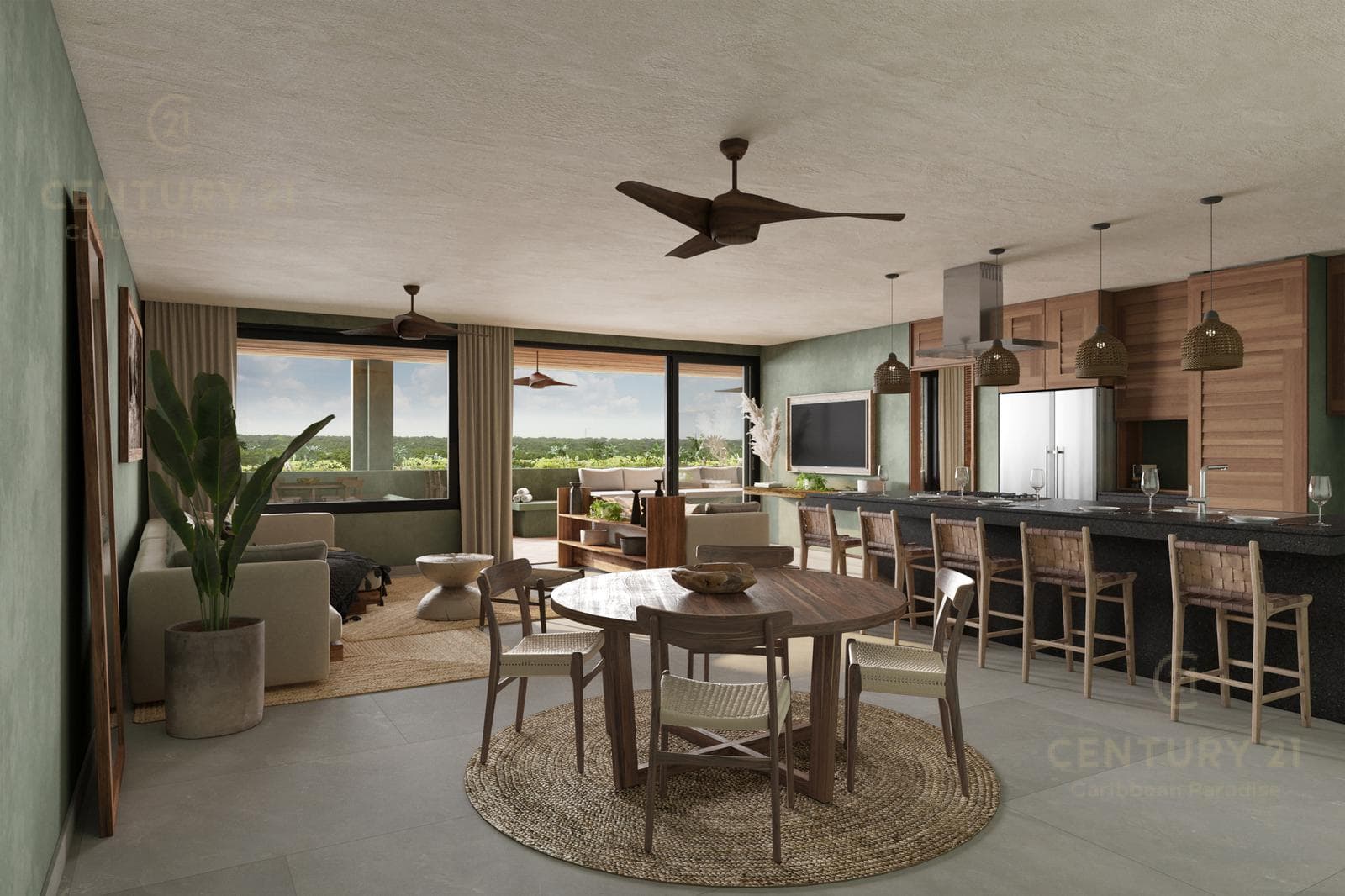 Beautiful 1-Bedroom Apartment in an Oceanfront Building for Sale in Bahía Tankah, Tulum P4043