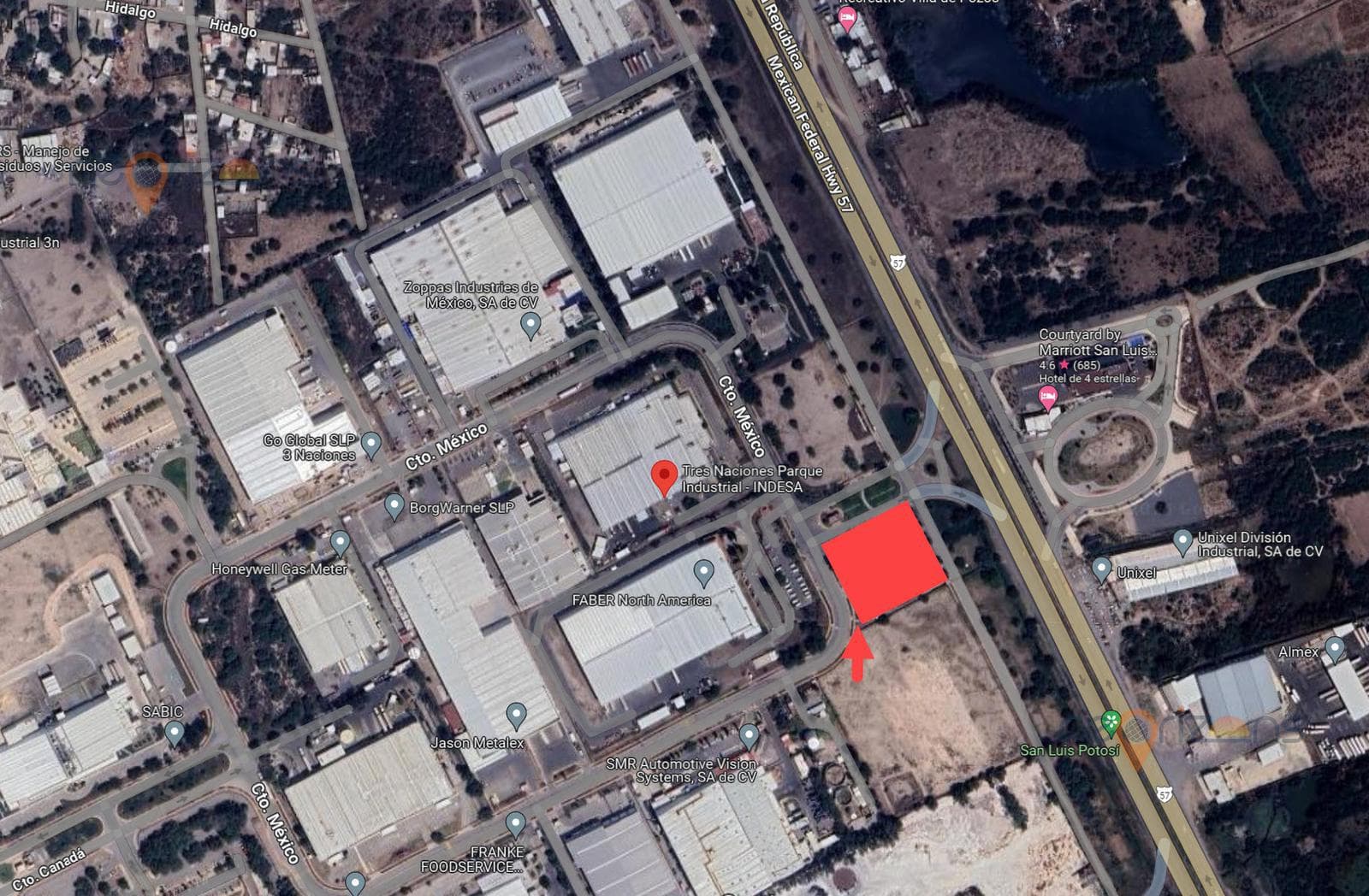 Industrial/Commercial Lot on Highway 57 in the SLP Industrial Zone