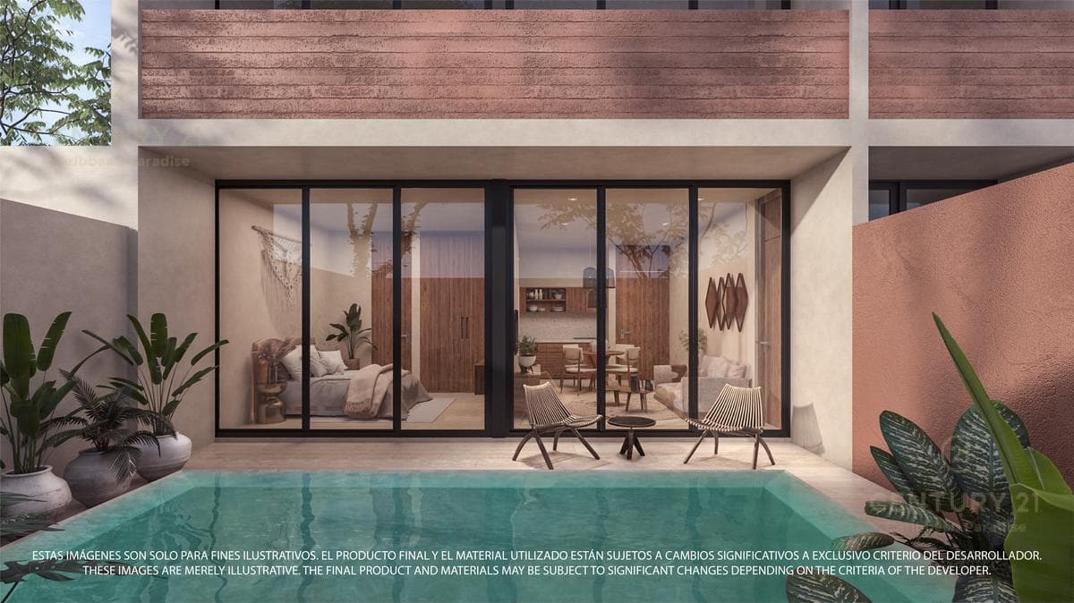 Hermoso departamento de 2 habitaciones en Kaybé, Tulum P3634
