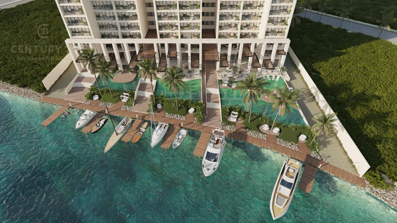 Pre-sale of a luxury apartment in Puerto Cancún C3843